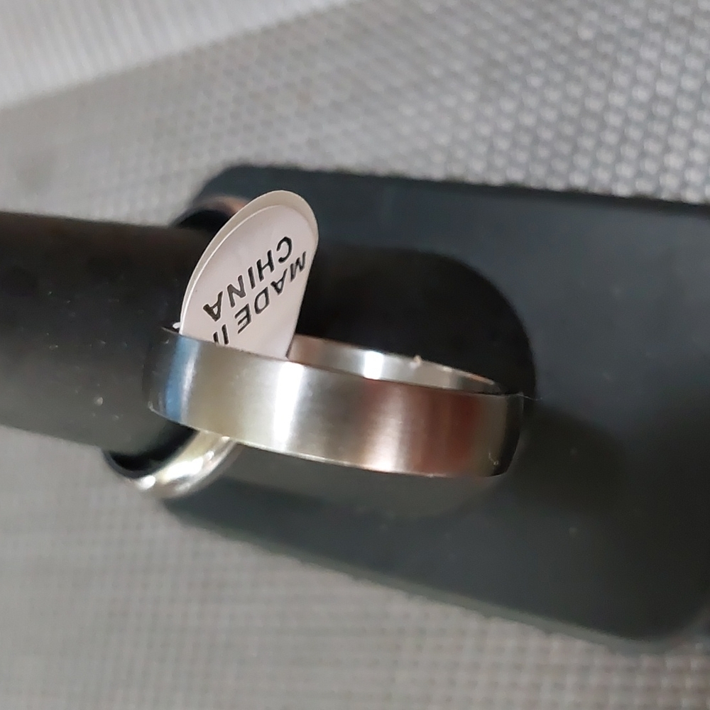 Stainless Steel  Band Shiny, Flat Band Matte Finish - Picture 2 of 6